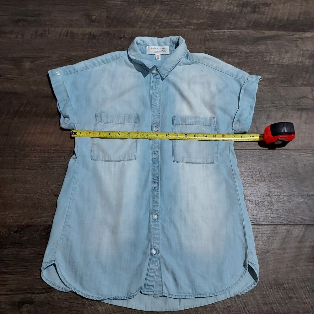 Cloth & Stone Breezy Button Down Shirt Farmcore Summertime - Picture 5 of 10